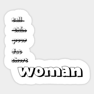 i'm a woman Sticker